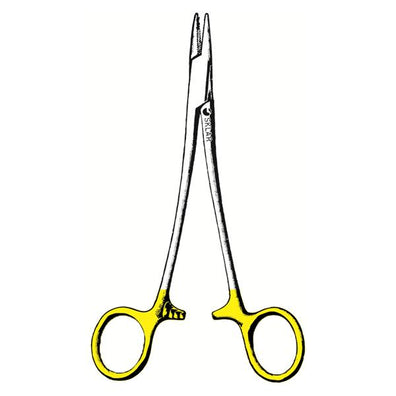Holder Needle Mayo-Hegar 7" Cross Serrated Straight SS/TC Ea
